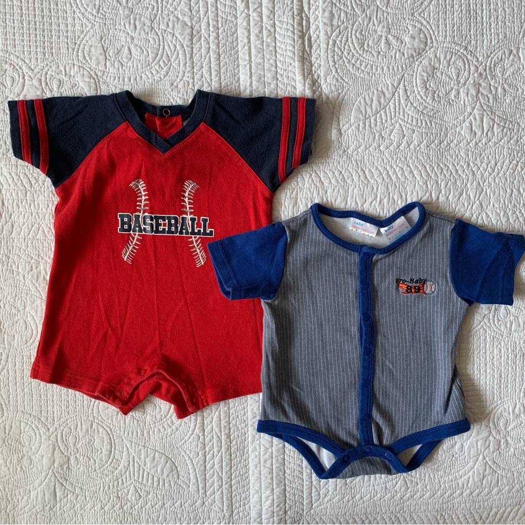 Baseball Rompers 3-6 Months